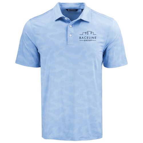 Cutter & Buck Coastline Recycled Double Peached Camo Print Mens Polo