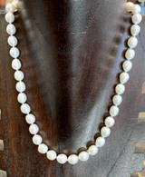 Baroque Freshwater White Pearl Necklace, 18"