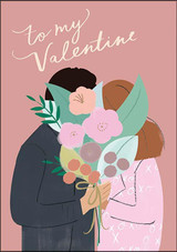 Couple Bouquet Valentine's Day Card