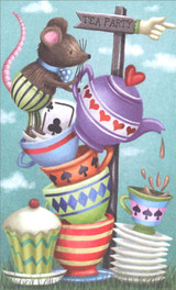 Alice's Teapot, 3D Pop Up Card