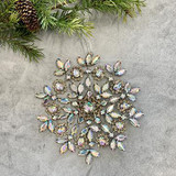 Antiqued Silver Snowflake Ornaments