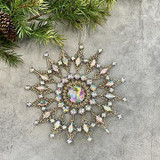 Antiqued Silver Snowflake Ornaments