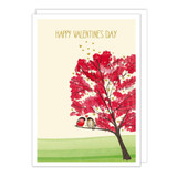 Birds Tree Valentine's Day Card