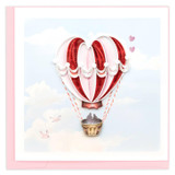 "Heart" Air Balloon Greeting Card