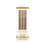 Modern Trio Dual Tip Metallic Markers, Set Of 3