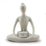 Serenity Yoga Lady, Candle Holder