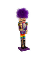 Wooden Gay Pride Nutcracker, 15"