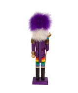 Wooden Gay Pride Nutcracker, 15"