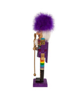 Wooden Gay Pride Nutcracker, 15"