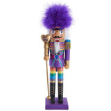 Wooden Gay Pride Nutcracker, 15"