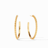 SoHo Gold Beads & Hoop Earring
