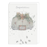 Decorated Car, Wedding Card