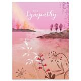 Pink Landscape, Sympathy Card