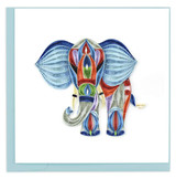 Abstract Elephant Card, Blank