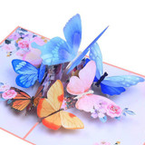 3D Butterfly Garden, Blank Card