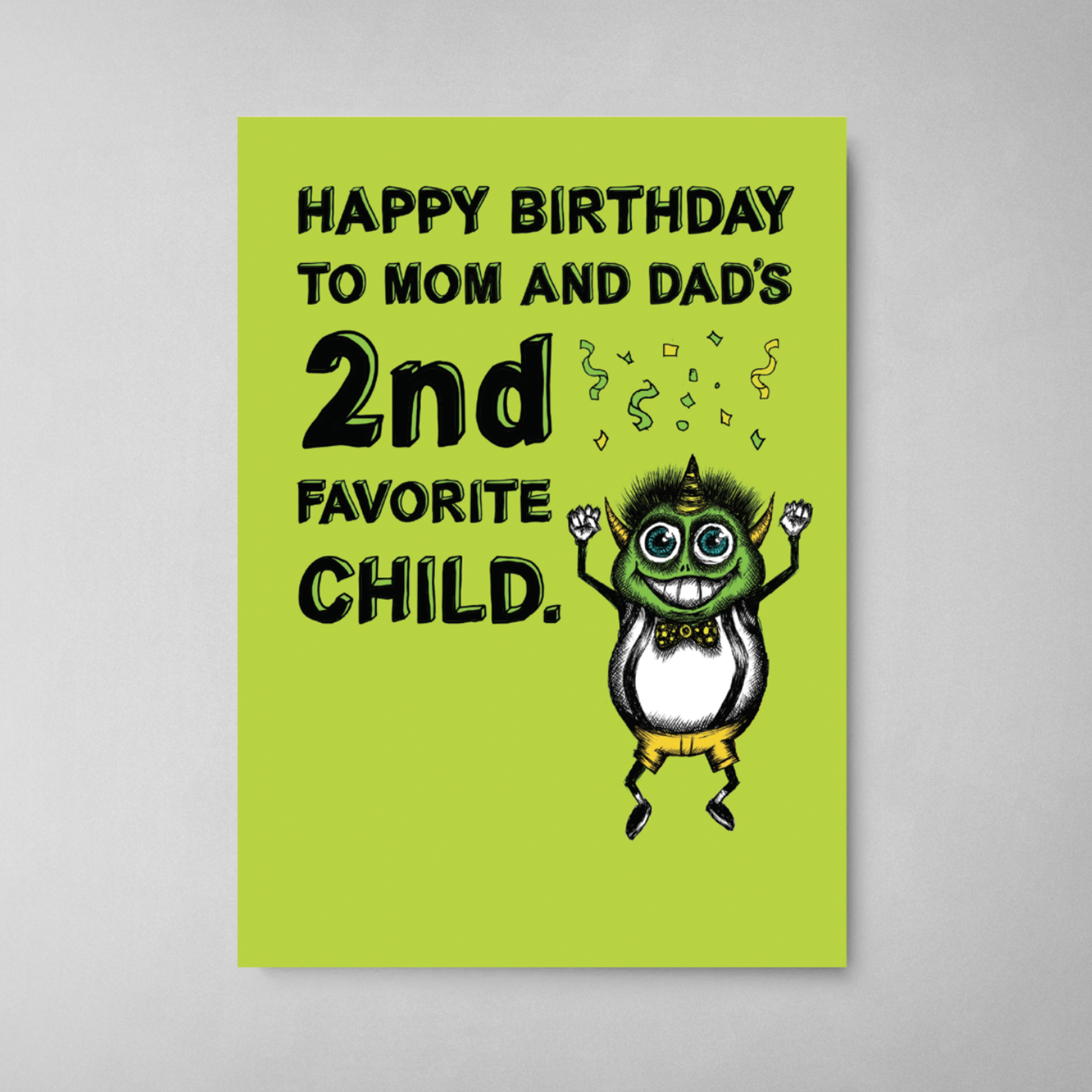 Funny Birthday Mom Dad Card Happy Birthday From Your Favorite Child