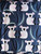 PER Metre Koala on Dusty Blue Navy by JOCELYN PROUST Cotton Fabric