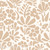 Abstract beige ban floral cotton woven fabric