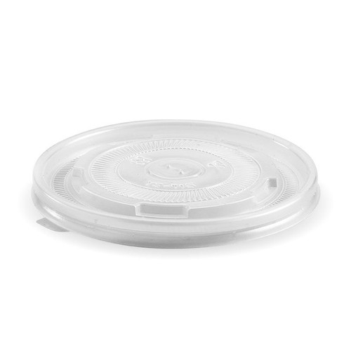 12-32OZ BIOBOWL WHITE PP FLAT LID Pieces : 1,000