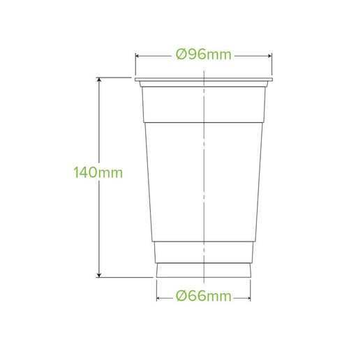 600ML CLEAR BIOCUP Pieces : 1,000