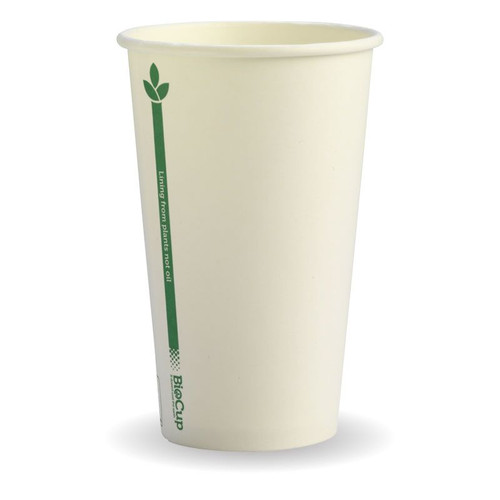 12OZ (80MM) WHITE GREEN LINE BIOCUP Pieces : 1,000