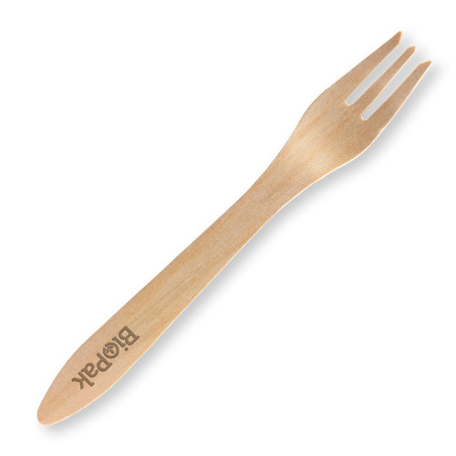 19cm Coated Wood Fork Pieces : 1,000