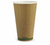 16OZ DOUBLE WALL KRAFT GREEN STRIPE BIOCUP Pieces : 600