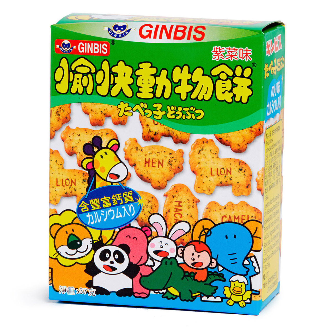 Four Seas Animal Shaped Biscuit Sticks Seaweed Flavor 四洲愉快動物餅紫菜味37g Mikoplace U K Premium Asian Product To U K