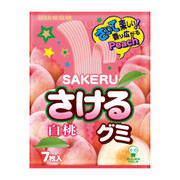 UHA Sakeru Fruit Juice Gummy (Peach Flavor) | 味覺糖 白桃味扭條軟糖 7pcs[Best Before Jun 26, 2024]