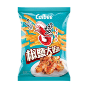 CALBEE - Prawn Crackers Salt Pepper Shrimp Flv | 卡樂B 椒鹽大蝦味蝦條 72g