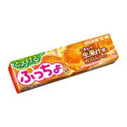 UHA Puccho Candy Orange Flv | 味覺糖 條裝果粒軟糖 橘子味乳酪糖 50g