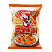 CALBEE - Prawn Crackers Salted Egg Yolk Flv | 卡樂B 蝦條 黃金蝦味 72g