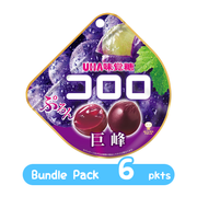 UHA Cororo Fruit Juice Gummy Grape Flv | 味覺糖 巨峰提子味果汁軟糖【Bundle Pack 6pkts】