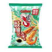 CALBEE - Prawn Crackers Fried Prawns Soy Sauce Flv | 卡樂B 蝦條 豉油皇大蝦味 72g