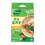 KNORR Dense Soup Treasure Chicken Zero | 家樂牌 0脂濃湯寶 松茸鮮鷄湯味 5s