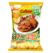 CALBEE - Potato Chips Spicy Pepper Crab Flv | 卡樂B 胡椒辣蟹味薯片 68g