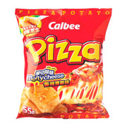 CALBEE - Potato Chips Melty Cheese Spicy Pizza Flavor  | 卡樂B 厚切脆脆香辣芝士薄餅味薯片 50G