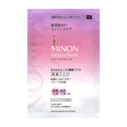 MINON Amino Moist Aging Care Mask 蜜濃 氨基酸抗衰老保濕彈力面膜  4Sheets/Box