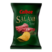 CALBEE - Potato Chips Salami Flavor |卡樂B 莎樂美味薯片 68G