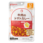 PIGEON Retort Baby Food Beef Tomato Curry 貝親 嬰兒便利營養餸即食包  牛肉蕃茄咖喱 80g (12 M+)