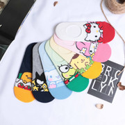 Korea Socks Women Anti-Skip No Show Sanrio 韓國製 矽膠防滑船襪  Sanrio A