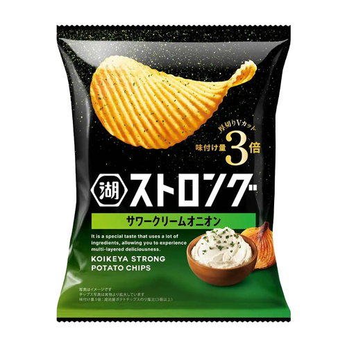 KOIKEYA Potato Chips Soure Cream Onion Flv | 湖池屋 薯片 洋葱酸忌廉味 53g