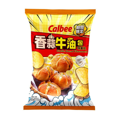 CALBEE - Potato Chips Garlic Bread Flv | 卡樂B 薯片 蒜蓉牛油包味 68g CALBEE - Potato Chips Garlic Bread Flv | 卡樂B 薯片 蒜蓉牛油包味 68g
