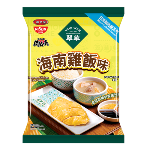KOIKEYA x TSUI WAH Potato Chips Hainanese Chicken Rice Flv | 湖池屋 X 翠華 海南雞飯味薯片 50g