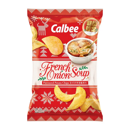 CALBEE - Potato Chips French Onion Soup Flv | 卡樂B 法式洋蔥湯味薯片 68g