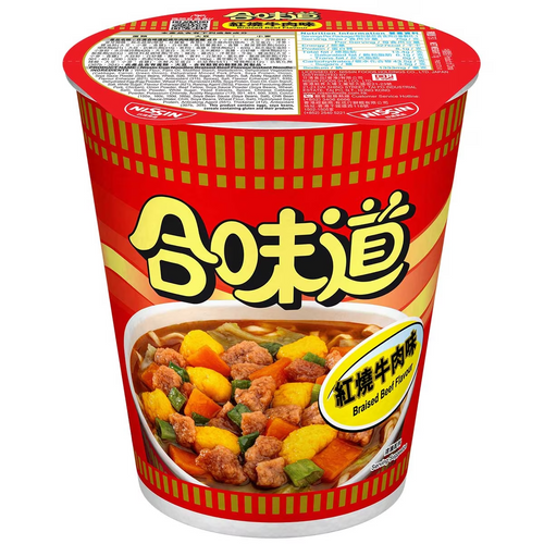 NISSIN Cup Noodles Braised Beef Flavor | 日清 合味道紅燒牛肉味杯麵 75g