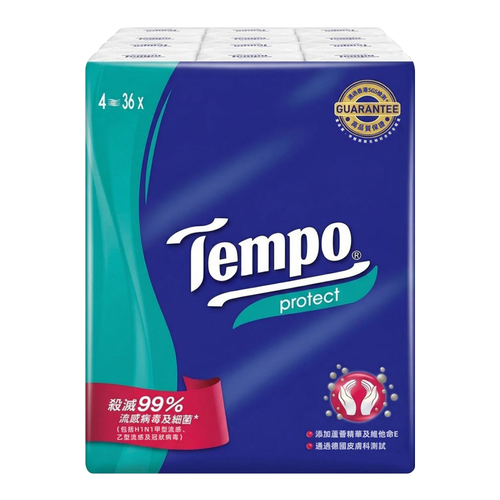 TEMPO Hanky Protect | 得寶紙巾 抗菌倍護 36s