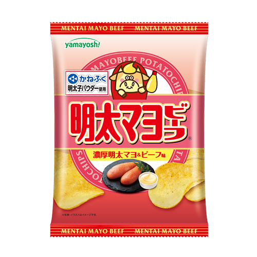 YAMAYOSHI Potato Chips Mantai-mayo Beef Flavor | 山芳 明太子蛋黃醬牛肉味薯片 47g