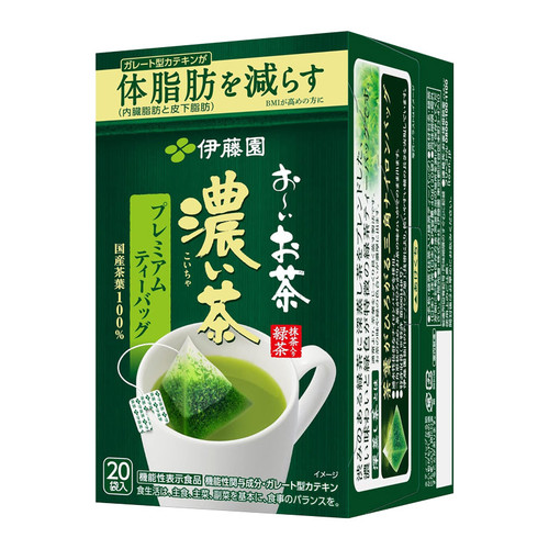 ITO EN Itoen Premium Green Tea Tea Bag | 伊藤園 濃茶減脂綠茶茶包 20s