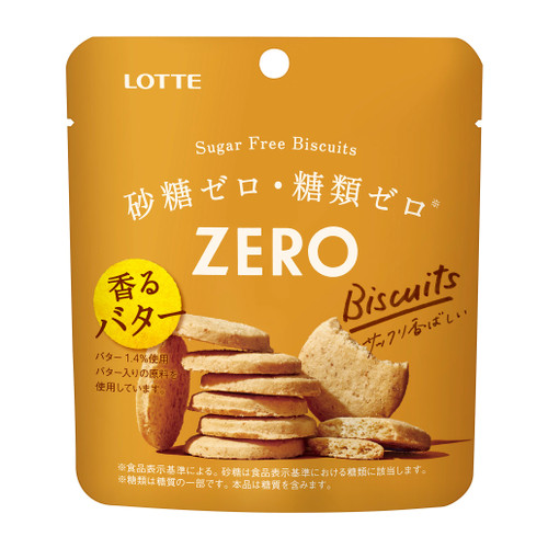 LOTTE ZERO Sugar-Free Biscuits | 樂天 ZERO 無糖餅乾 26g